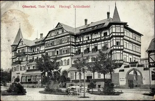 Ak Oberhof im Thüringer Wald, Herzogliches Schlosshotel