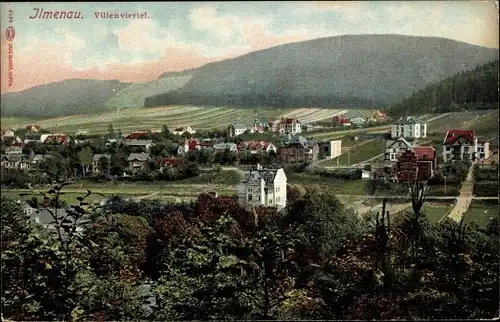 Ak Ilmenau in Thüringen, Villenviertel