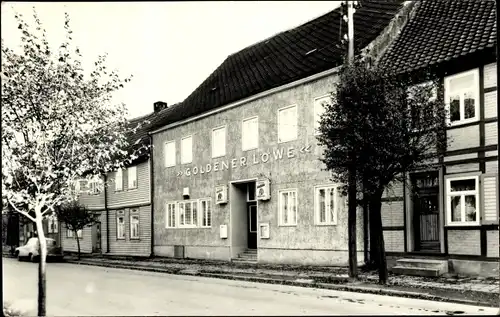 Ak Güntersberge Harzgerode am Harz, Gaststätte Goldener Löwe