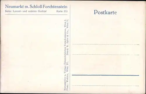 Ak Neumarkt in der Steiermark, Schloss Forchtenstein