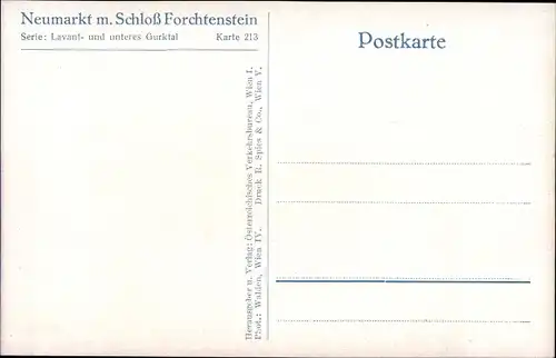 Ak Neumarkt in der Steiermark, Schloss Forchtenstein