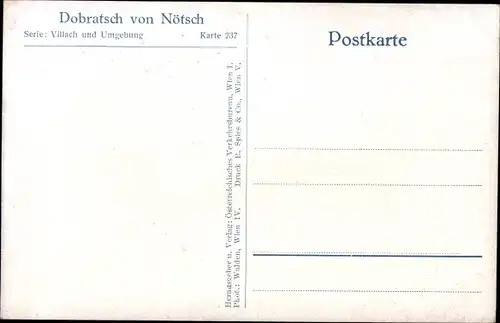 Ak Nötsch am Dobratsch Kärnten, Dorfmotiv