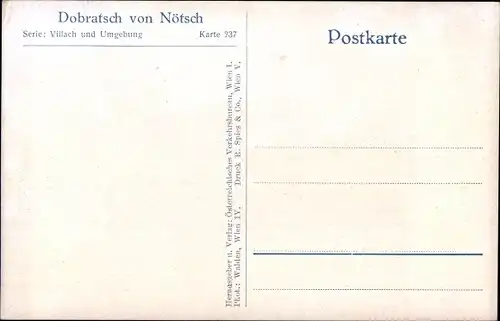 Ak Nötsch am Dobratsch Kärnten, Dorfmotiv