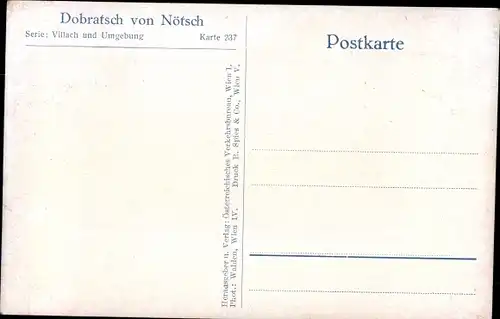 Ak Nötsch am Dobratsch Kärnten, Dorfmotiv