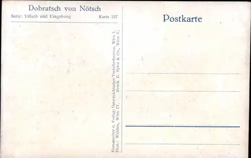 Ak Nötsch am Dobratsch Kärnten, Dorfmotiv