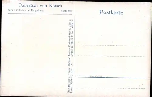 Ak Nötsch am Dobratsch Kärnten, Dorfmotiv