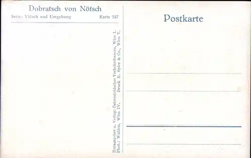 Ak Nötsch am Dobratsch Kärnten, Dorfmotiv