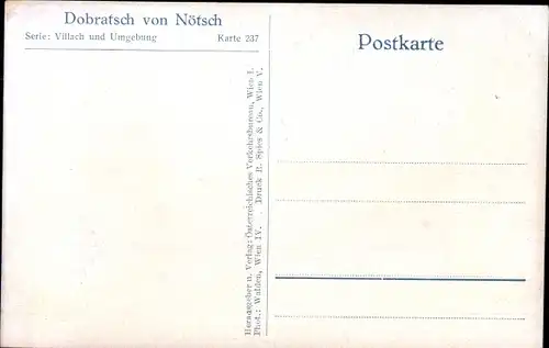 Ak Nötsch am Dobratsch Kärnten, Dorfmotiv