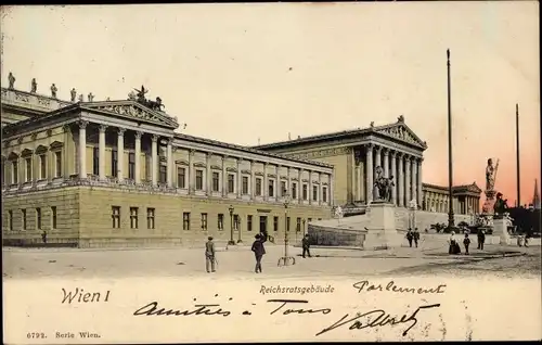 Ak Wien 1 Innere Stadt, Reichsratsgebäude