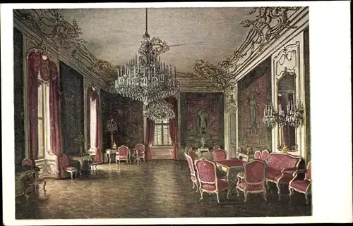 Ak Wien 1 Innere Stadt, Hofburg, Alexander Appartement, Großer Salon, Schreibzimmer Kaiser Karl