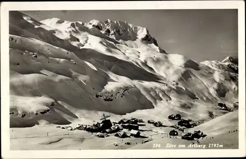 Ak Zürs am Arlberg Vorarlberg, Panorama, Winter