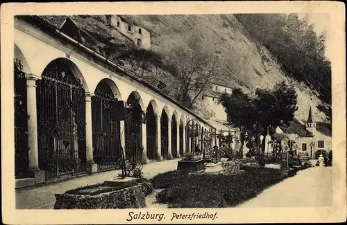Ak Salzburg in Österreich, Petersfriedhof