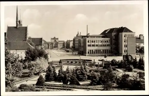 Ak Pardubice Pardubitz Stadt, Teilansicht