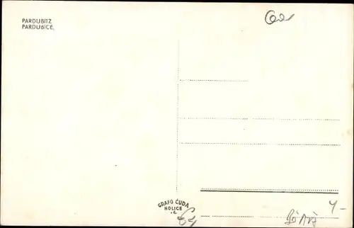 Ak Pardubice Pardubitz Stadt, Teilansicht