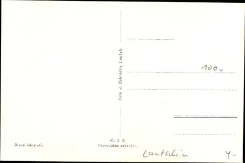 Ak Loučeň Lautschin Mittelböhmen, Teilansicht