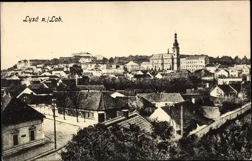 Ak Lysá nad Labem Lissa an der Elbe Mittelböhmen, Totalansicht