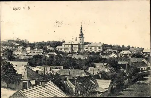 Ak Lysá nad Labem Lissa an der Elbe Mittelböhmen, Teilansicht