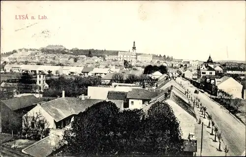 Ak Lysá nad Labem Lissa an der Elbe Mittelböhmen, Panorama