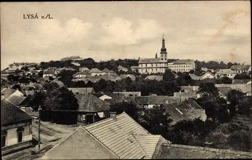 Ak Lysá nad Labem Lissa Elbe Mittelböhmen, Teilansicht