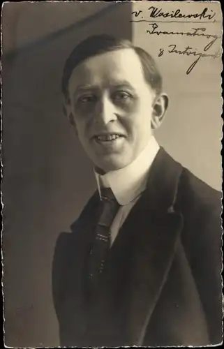 Foto Ak von Wasilewski, Portrait, Künstler, Autogramm