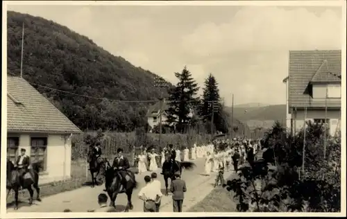 Foto Ak Häg Ehrsberg im Schwarzwald Baden, Festzug