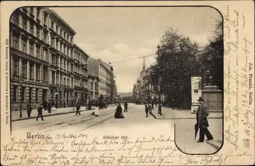 Ak Berlin Schöneberg, Blücherstraße, Litfaßsäule