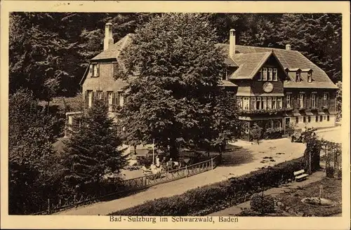 Ak Sulzburg im Breisgau Hochschwarzwald, Kurhaus, Gartenanlage