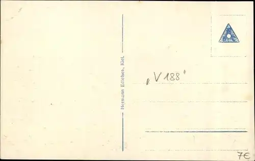 Ak Deutsches Kriegsschiff, Torpedoboot V 188 bei schwerem Wetter