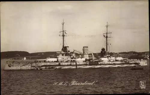 Ak Deutsches Kriegsschiff SMS Rheinland