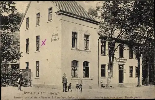 Ak Dünnebrett Lüdenscheid im Märkischen Kreis, Wirtschaft von Hugo Reininghaus