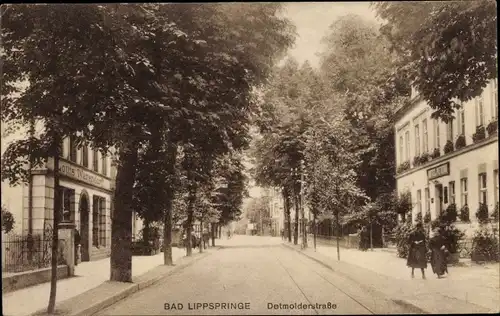 Ak Bad Lippspringe im Kreis Paderborn, Detmolderstraße