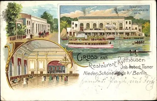 Litho Berlin Treptow Niederschöneweide, Restaurant Kyffhäuser, Inh. Robert Tismer