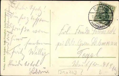 Ak Berlin Treptow Niederschöneweide, Neptunshain, Inh. H. Geschke