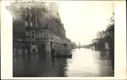 Foto Ak Koblenz in Rheinland Pfalz, Hochwasser im Ort, DAB Klause, Koblenzer Hof