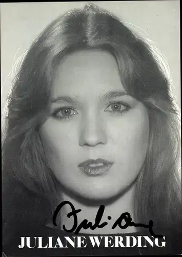 Ak Sängerin Juliane Werding, Portrait, Autogramm