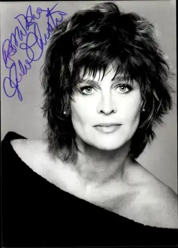 Ak Schauspielerin Julie Christie, Portrait, Autogramm