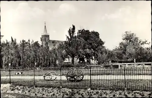 Ak Valkkoog Nordholland Niederlande, Teilansicht mit Kirche