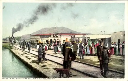 Ak Ciudad Juarez Mexiko, Ein Urlaub in der Stierkampfarena