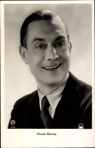 Ak Schauspieler André Roanne, Portrait
