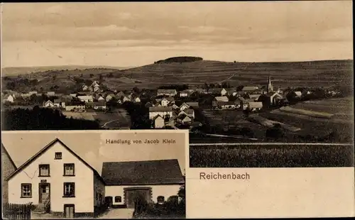 Ak Reichenbach in Thüringen ?, Geschäft, Totalansicht