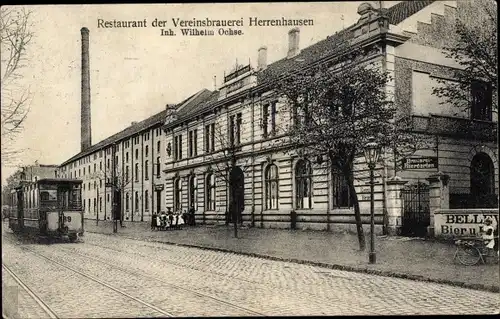 Ak Herrenhausen Hannover in Niedersachsen, Restaurant der Vereinsbrauerei