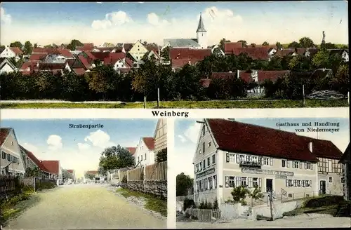 Ak Weinberg Aurach in Mittelfranken ?, Gasthaus, Totalansicht