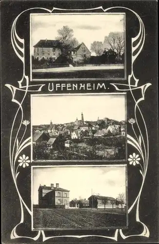 Ak Uffenheim in Mittelfranken, Totalansicht, Teilansichten