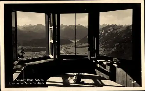 Ak Pflach in Tirol, Säulinghaus, Lechtaler Alpen