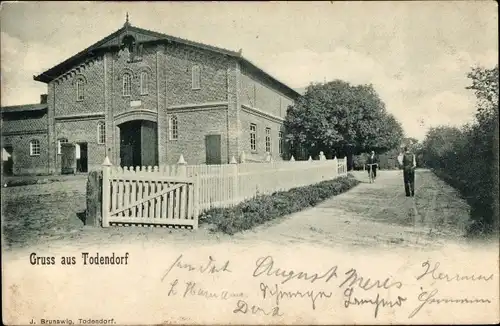 Ak Todendorf im Kreis Stormarn, Straßenpartie