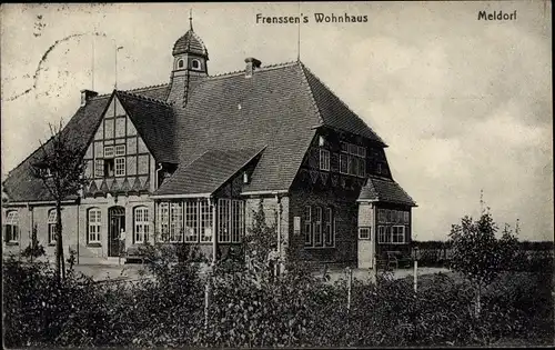 Ak Meldorf in Holstein, Frenssen's Wohnhaus