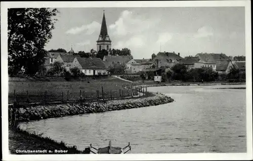 Ak Krzystkowice Christianstadt Nowogród Bobrzański Naumburg am Bober Schlesien, Teilansicht