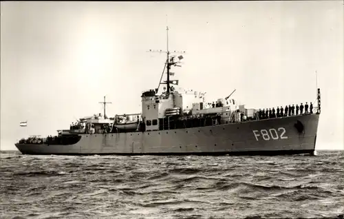 Ak Niederländisches Kriegsschiff, Hr. Ms. Johan Maurits van Nassau, F 802