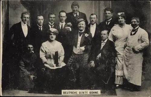 Ak Deutsche Bunte Bühne, Schauspieler