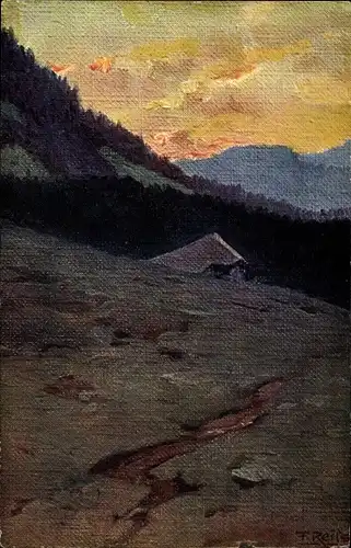 Künstler Ak Reiss, Fritz, Sommer im Schwarzwald, Berg, Landschaft, Wald